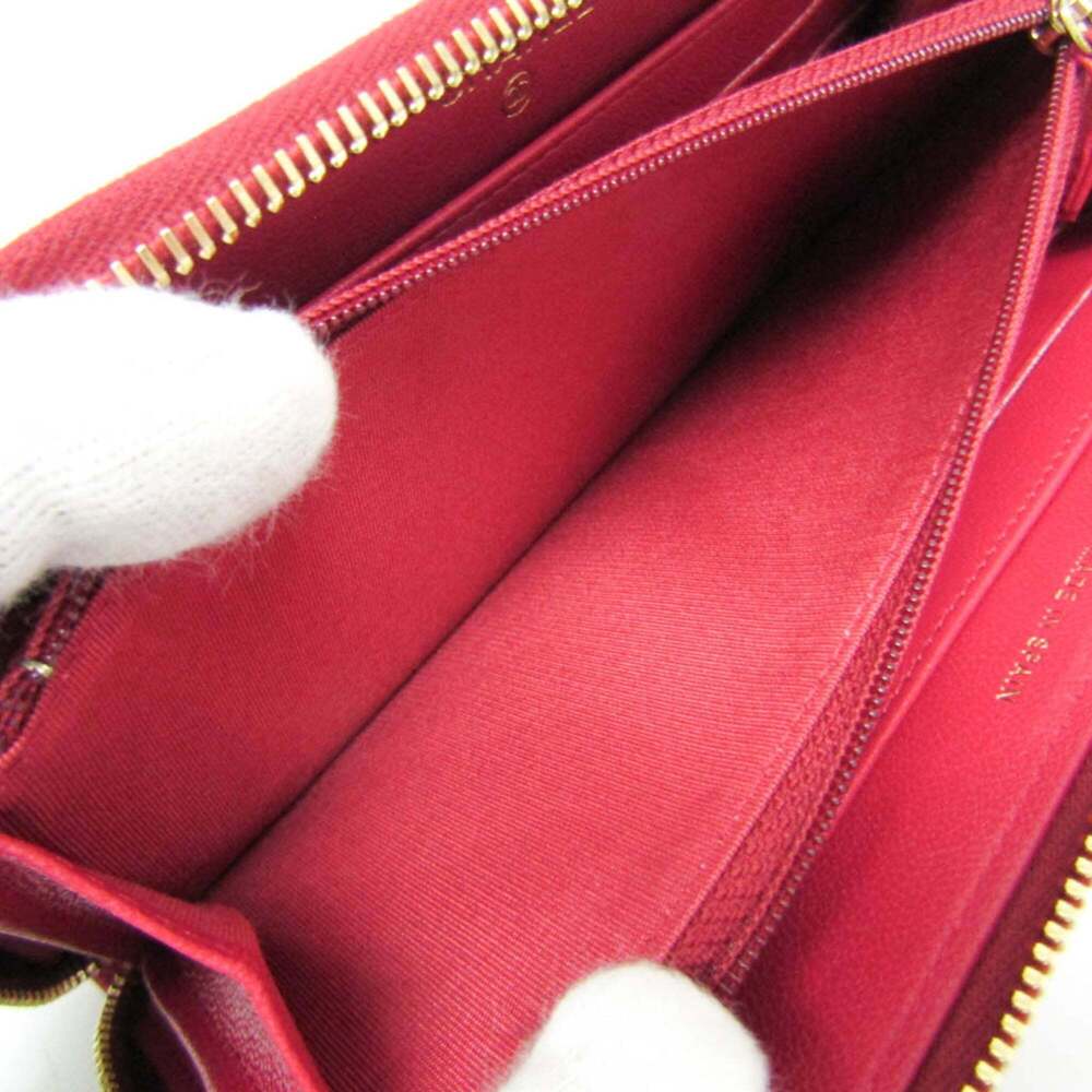 CHANEL Authentic Pink Lambskin Leather Wallet - Picture 5 of 14
